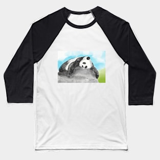 Happy Dreaming Panda Baseball T-Shirt